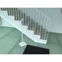 Floor stand for hand sanitazer - White