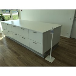 Floor stand for hand sanitazer - White